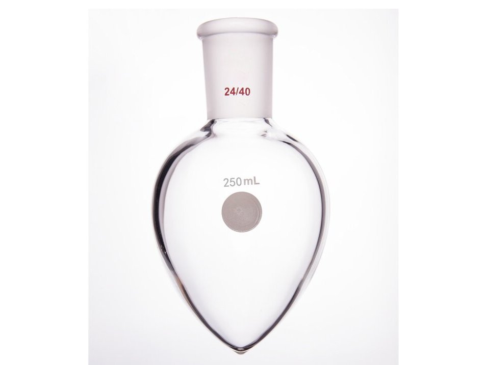 MSE PRO Thick Wall Chicken Heart Grinding Mouth Flask, High Strength, Grinding Mouth: 24/40, 250mL