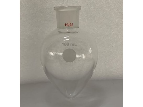 MSE PRO Thick Wall Chicken Heart Grinding Mouth Flask, High Strength, Grinding Mouth: 19/22, 100mL