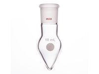 MSE PRO Thick-Wall Chicken Heart Grinding Mouth Flask, High Strength, Grinding Mouth: 19/22, 10mL, Neck Length 15mm