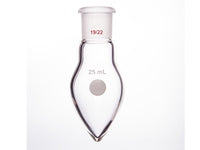 MSE PRO Thick-Wall Chicken Heart Grinding Mouth Flask, High Strength, Grinding Mouth: 19/22, 25mL, Neck Length 15mm