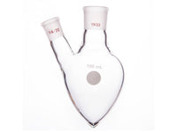 MSE PRO Two-Mouthed Chicken Heart Bottle, Middle Grinding Mouth: 19/22, Side Grinding Mouth: 14/20, 100mL
