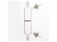 MSE PRO Sand Plate with Filter Tube, 2 Glass Doors, Sand Core Diameter: 40mm, Pore Size: G2, Grinding Mouth: 14/20