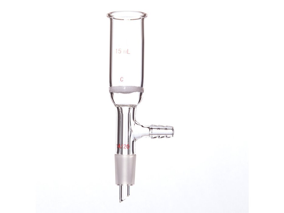MSE PRO Grinding Mouth Sand Core Bush Funnel, 15mL, 14/20, Sand Core Pore Size: G2