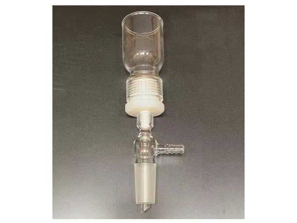 MSE PRO 15mL Removable Sand Core Bush Funnel, Grinding Mouth: 14/20, Sand Plate Gap: F (G4), Joint Material: Nylon