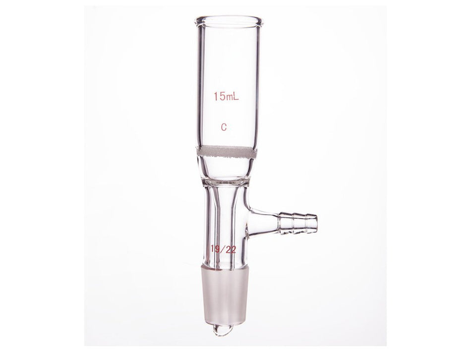 MSE PRO Grinding Mouth Sand Core Bush Funnel, 15mL, 19/22, Sand Core Pore Size: G2