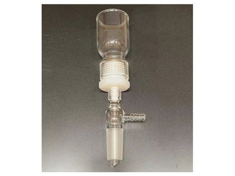 MSE PRO 15mL Removable Sand Core Bush Funnel, Grinding Mouth: 19/22, Sand Plate Gap: C (G2), Joint Material: PTFE