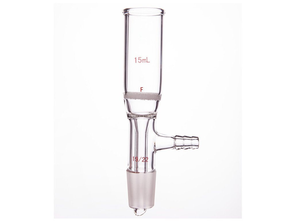 MSE PRO Grinding Mouth Sand Core Bush Funnel, 15mL, 19/22, Sand Core Pore Size: G4