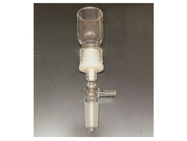 MSE PRO 15mL Removable Sand Core Bush Funnel, Grinding Mouth: 19/22, Sand Plate Gap: F (G4), Joint Material: Nylon