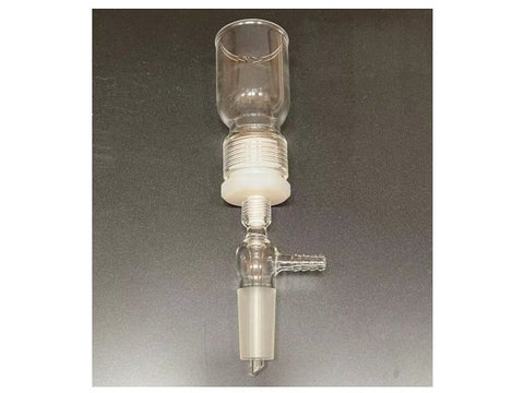 MSE PRO 15mL Removable Sand Core Bush Funnel, Grinding Mouth: 19/22, Sand Plate Gap: M (G3), Joint Material: Nylon