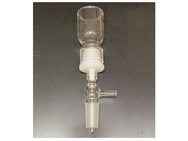 MSE PRO 15mL Removable Sand Core Bush Funnel, Grinding Mouth: 19/22, Sand Plate Gap: M (G3), Joint Material: PTFE