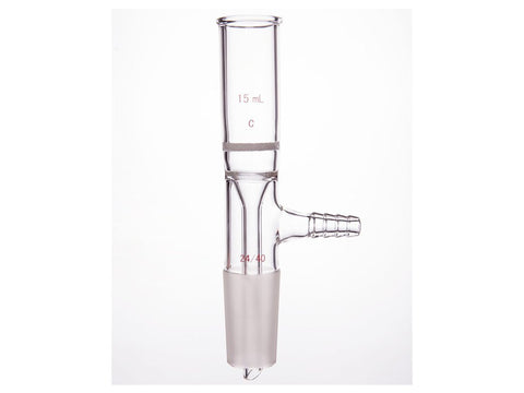 MSE PRO Grinding Mouth Sand Core Bush Funnel, 15mL, 24/40, Sand Core Pore Size: G2