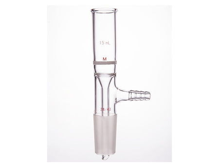 MSE PRO Grinding Mouth Sand Core Bush Funnel, 15mL, 24/40, Sand Core Pore Size: G3
