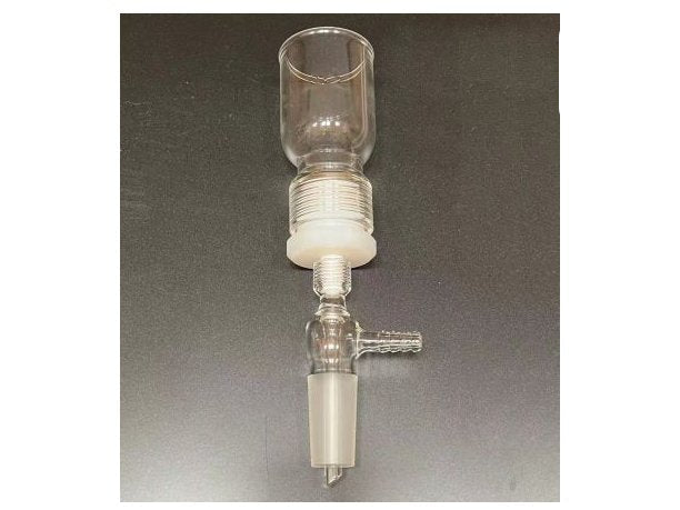 MSE PRO 15mL Removable Sand Core Bush Funnel, Grinding Mouth: 24/40, Sand Plate Gap: M (G3), Joint Material: Nylon
