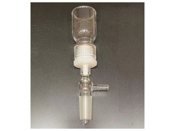 MSE PRO 15mL Removable Sand Core Bush Funnel, Grinding Mouth: 24/40, Sand Plate Gap: M (G3), Joint Material: PTFE