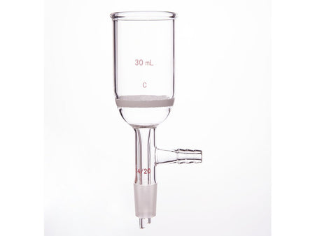 MSE PRO Grinding Mouth Sand Core Bush Funnel, 30mL, 14/20, Sand Core Pore Size: G2