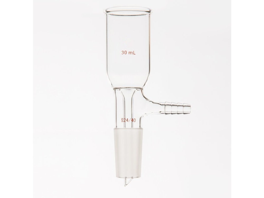 MSE PRO Grinding Mouth Sand Core Bush Funnel, 30mL, 24/40, No Sand Plate