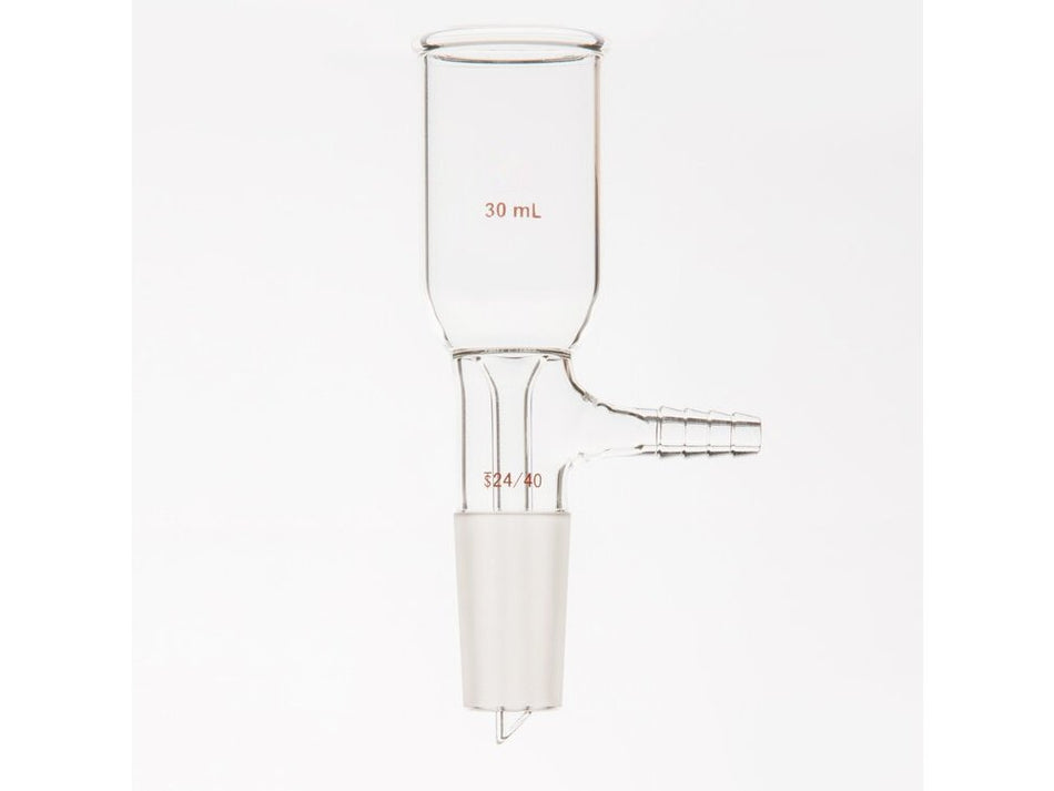MSE PRO Grinding Mouth Sand Core Bush Funnel, 30mL, 24/40, No Sand Plate