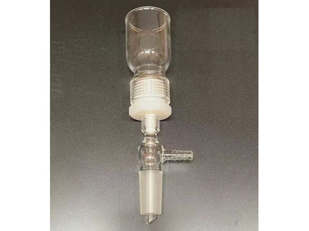 MSE PRO 30mL Removable Sand Core Bush Funnel, Grinding Mouth: 24/40, Sand Plate Gap: F (G4), Joint Material: PTFE