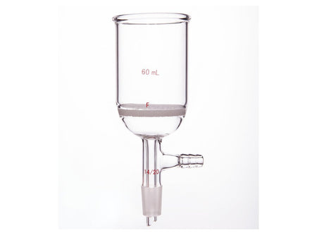 MSE PRO Grinding Mouth Sand Core Bush Funnel, 60mL, 14/20, Sand Core Pore Size: G4
