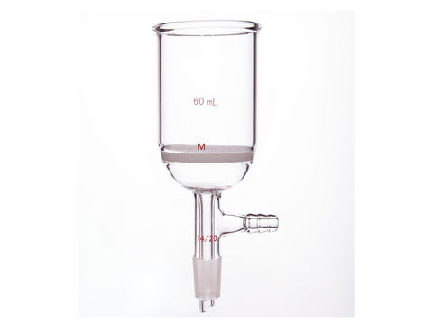 MSE PRO Grinding Mouth Sand Core Bush Funnel, 60mL, 14/20, Sand Core Pore Size: G3