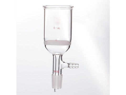 MSE PRO Grinding Mouth Sand Core Bush Funnel, 60mL, 19/22, Sand Core Pore Size: G2