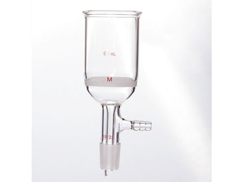 MSE PRO Grinding Mouth Sand Core Bush Funnel, 60mL, 19/22, Sand Core Pore Size: G3