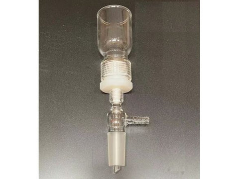 MSE PRO 60mL Removable Sand Core Bush Funnel, Grinding Mouth: 24/40, Sand Plate Gap: F (G4), Joint Material: PTFE