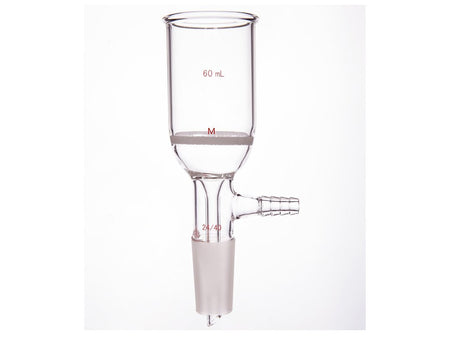 MSE PRO Grinding Mouth Sand Core Bush Funnel, 60mL, 24/40, Sand Core Pore Size: G3