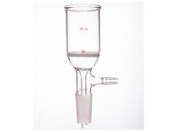 MSE PRO Grinding Mouth Sand Core Bush Funnel, 60mL, 24/40, Sand Core Pore Size: G3