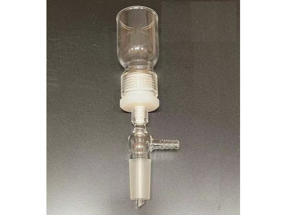 MSE PRO 60mL Removable Sand Core Bush Funnel, Grinding Mouth: 24/40, Sand Plate Gap: M (G3), Joint Material: PTFE