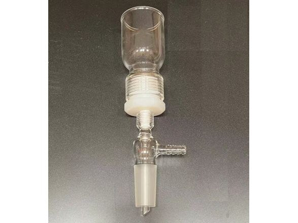 MSE PRO 100mL Removable Sand Core Bush Funnel, Grinding Mouth: 14/20, Sand Plate Gap: C (G2), Joint Material: Nylon