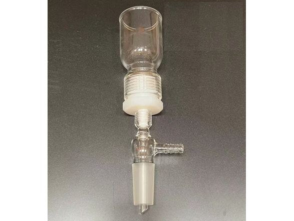 MSE PRO 100mL Removable Sand Core Bush Funnel, Grinding Mouth: 14/20, Sand Plate Gap: F (G4), Joint Material: PTFE