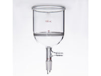 MSE PRO Grinding Mouth Sand Core Bush Funnel, 100mL, 14/20, Sand Core Pore Size: G3