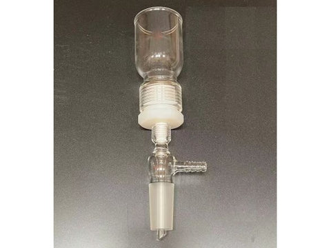 MSE PRO 100mL Removable Sand Core Bush Funnel, Grinding Mouth: 19/22, Sand Plate Gap: C (G2), Joint Material: PTFE