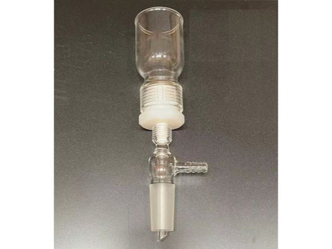 MSE PRO 100mL Removable Sand Core Bush Funnel, Grinding Mouth: 19/22, Sand Plate Gap: F (G4), Joint Material: PTFE