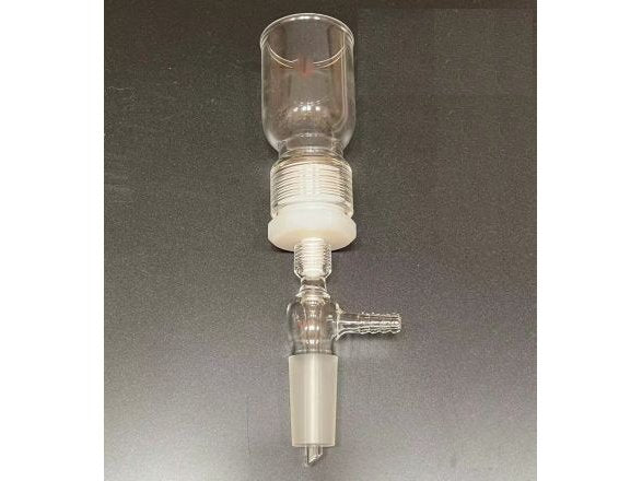MSE PRO 100mL Removable Sand Core Bush Funnel, Grinding Mouth: 24/40, Sand Plate Gap: C (G2), Joint Material: Nylon