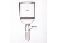 MSE PRO Grinding Mouth Sand Core Bush Funnel, 100mL, 24/40, Sand Core Pore Size: G4