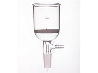 MSE PRO Grinding Mouth Sand Core Bush Funnel, 100mL, 24/40, Sand Core Pore Size: G3