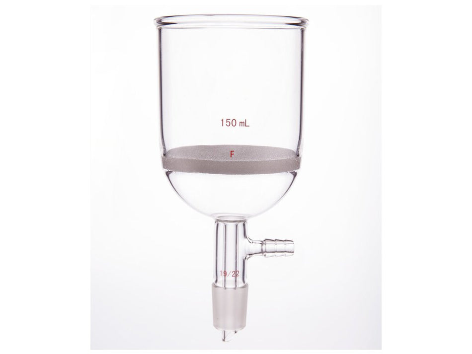 MSE PRO Grinding Mouth Sand Core Bush Funnel, 150mL, 19/22, Sand Core Pore Size: G4