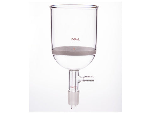 MSE PRO Grinding Mouth Sand Core Bush Funnel, 150mL, 19/22, Sand Core Pore Size: G4