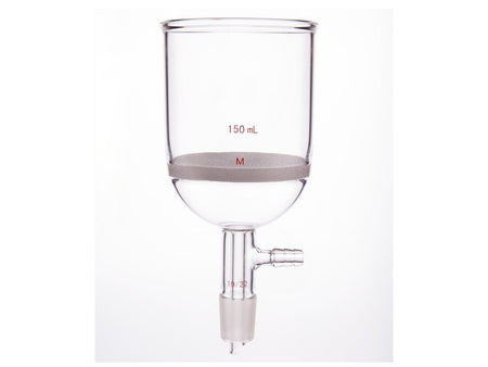 MSE PRO Grinding Mouth Sand Core Bush Funnel, 150mL, 19/22, Sand Core Pore Size: G3
