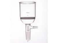 MSE PRO Grinding Mouth Sand Core Bush Funnel, 150mL, 24/40, Sand Core Pore Size: G2