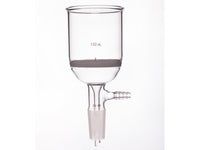 MSE PRO Grinding Mouth Sand Core Bush Funnel, 150mL, 24/40, Sand Core Pore Size: G4