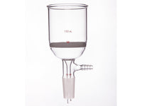 MSE PRO Grinding Mouth Sand Core Bush Funnel, 150mL, 24/40, Sand Core Pore Size: G3