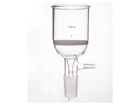 MSE PRO Grinding Mouth Sand Core Bush Funnel, 150mL, 29/42, Sand Core Pore Size: G2