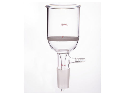 MSE PRO Grinding Mouth Sand Core Bush Funnel, 150mL, 29/42, Sand Core Pore Size: G4