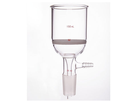 MSE PRO Grinding Mouth Sand Core Bush Funnel, 150mL, 29/42, Sand Core Pore Size: G3