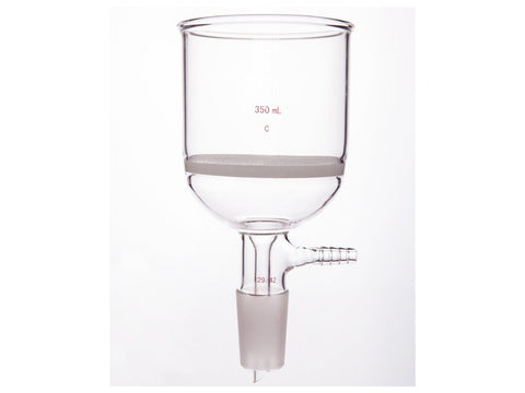 MSE PRO Grinding Mouth Sand Core Bush Funnel, 350mL, 29/42, Sand Core Pore Size: G2