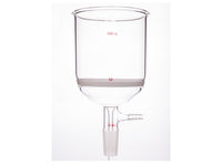 MSE PRO Grinding Mouth Sand Core Bush Funnel, 600mL, 24/40, Sand Core Pore Size: G3