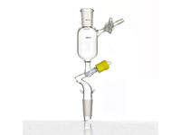 MSE PRO Grinding Mouth with Side Branch Glass Door, Liquid Addition Funnel, Inner Mouth 24/40, 100mL